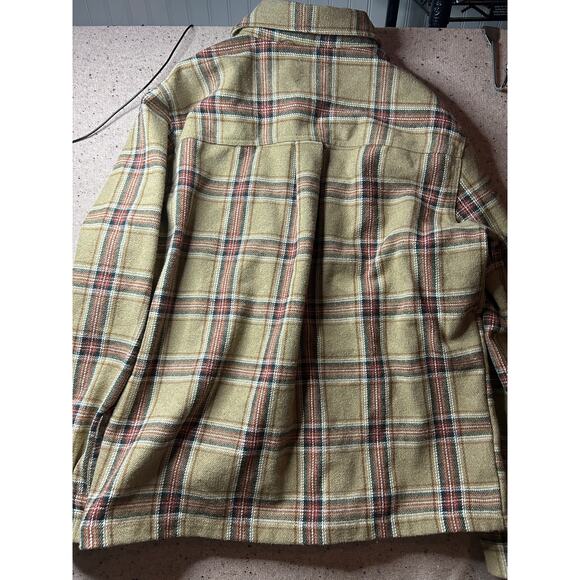 Cotton On Garments Wool Blend Flannel Shirt Medium - Picture 7 of 7